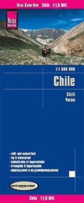 CHILE ROAD MAP - 2016 - 1:1,600,000 (ENGLISH, SPANISH, By Reise Know-how Verlag