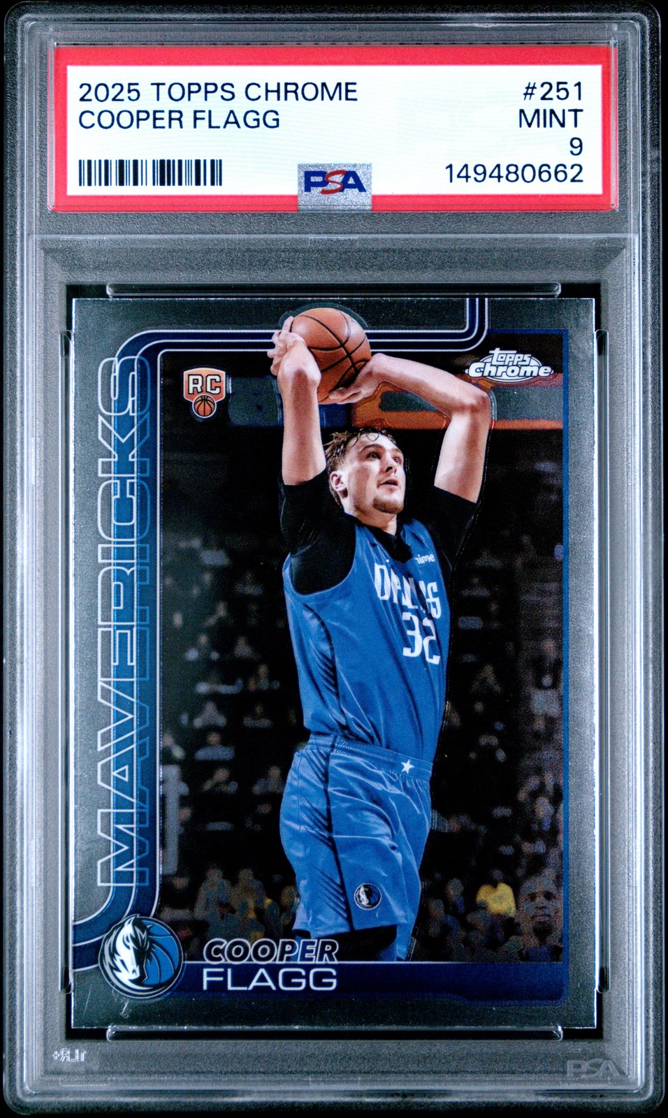 2025 TOPPS CHROME #251 COOPER FLAGG PSA 9