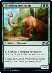 Thrashing Brontodon - Core Set 2020 (M20) #197 Uncommon