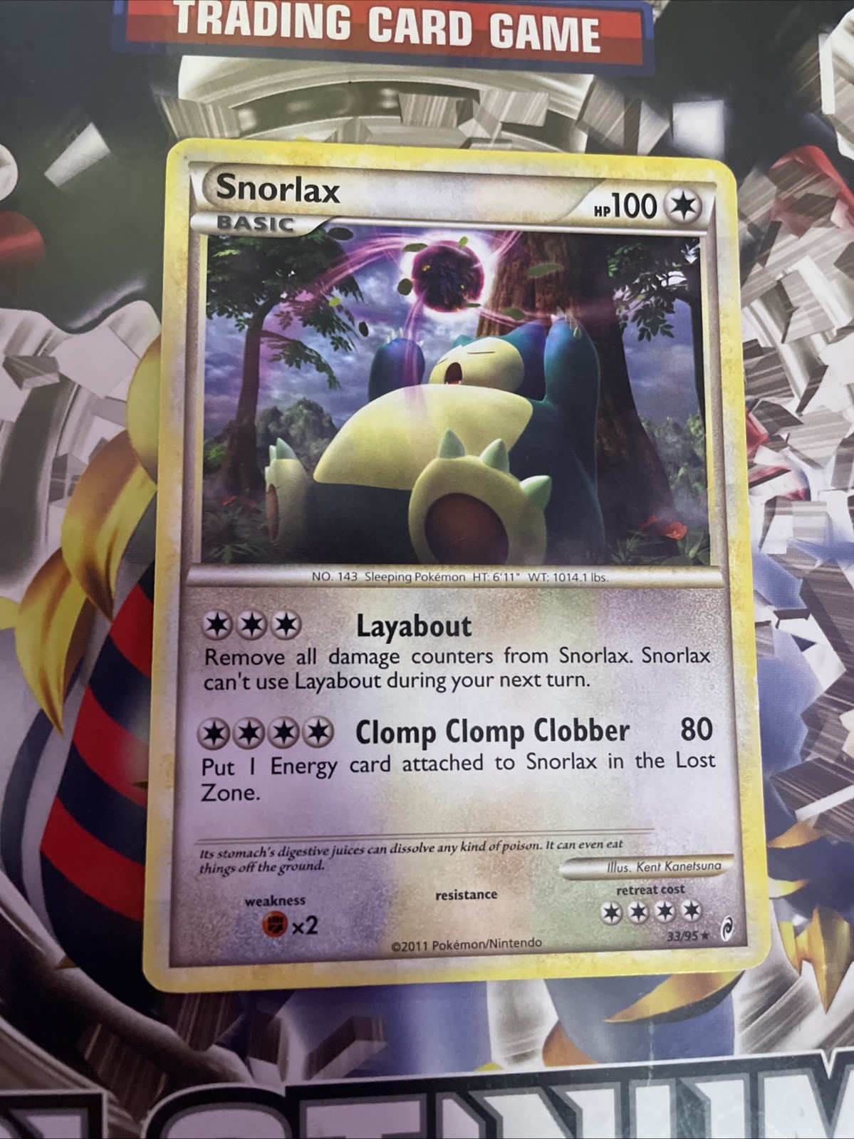 Pokémon TCG Snorlax Call of Legends 33/95 Regular Rare Card LP