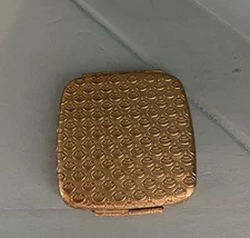 Vintage Compact w/ Mirror Coty French Flair Gold Muted CotyRose Gold Tone Metal