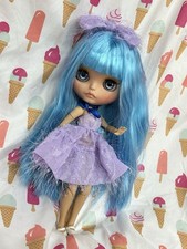 OOAK Custom 12" Blythe Doll  Blue Pearl  WITH OUTFIT 