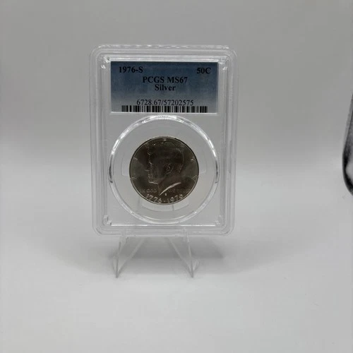 1976-S Silver Kennedy Half Dollar PCGS MS67.  Bicentennial