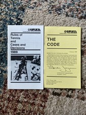 USTA 1989 Rules of Tennis & Cases and Decisions 4"x7" Booklet + The Code