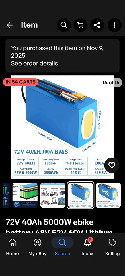 Razor MX 650 Electric Dirt Bike 72 Volt - Image 4 of 4