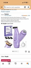 New Upgrade Painless 2-in-1 Bikini Trimmer for Women,Electric Shaver  Razor wit
