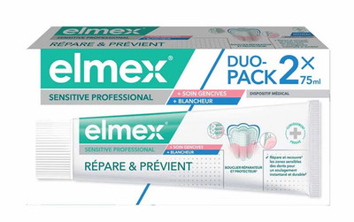 2 PACK Elmex Sensitive Professional + Gums Care 75ml Exp 11/2028