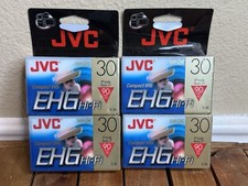 Lot Of 4 JVC Compact VHS EHG Hi Fi 90 Minutes Each TC30 Blank Sealed New Tapes