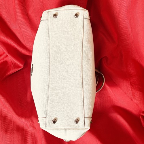 COACH … Edie 31 … Leather & Rivet Shoulder Purse Handbag … Chalk White - Picture 7 of 22
