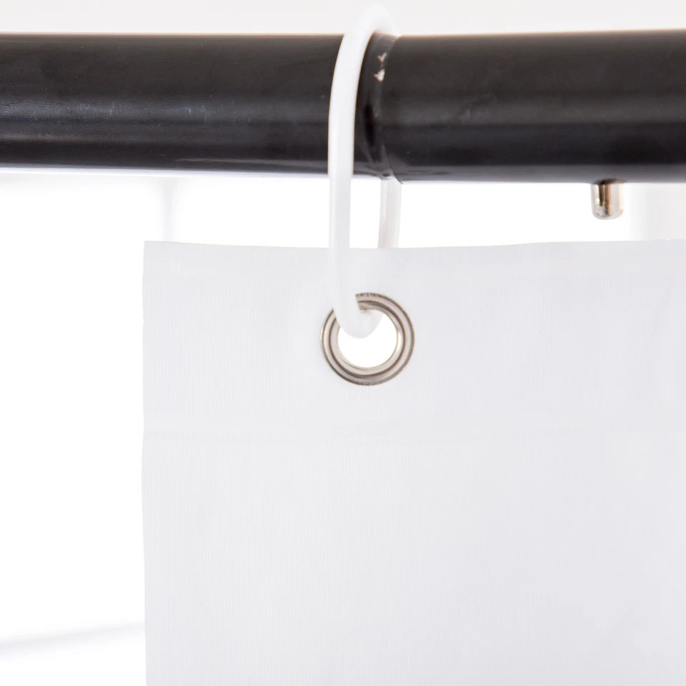 Forro de cortina de ducha blanco resistente al moho PEVA 70x72" RAY STAR Foto 4 de 4