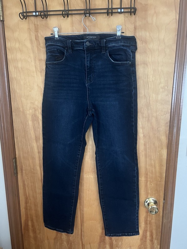 Liverpool Los Angeles Women’s Dark Wash Blue Denim Stretch Jeans Size 10/30