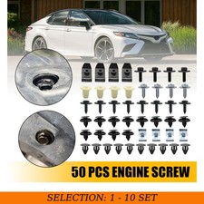 50-500 For Toyota Camry Engine Cover Fender Bumper Screw Clip Rivet Fastener Kit
