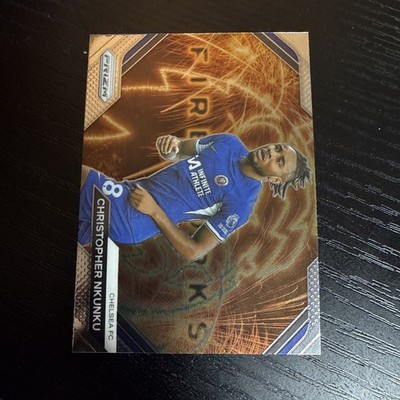 Christopher Nkunku 2023-24 Panini Prizm Premier League FIREWORKS #12 CHELSEA