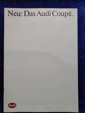 Audi Coupe brochure 1.1985 with the colors and upholstery