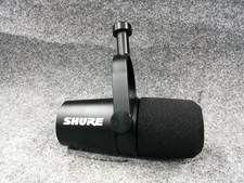 Shure MV7X Dynamic Vocal Microphone for Podcast Studio Use