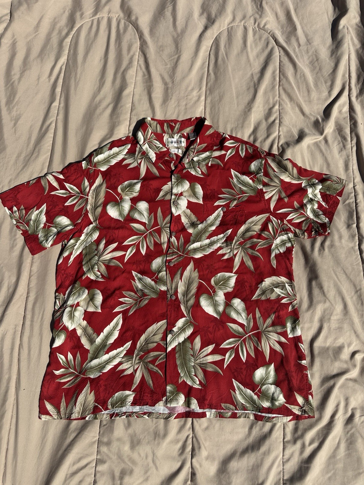 Men's Short Sleeve Floral Hawaiian Shirt Casual Button Down Beach Vacation Top