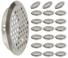 XMHF 20Pcs Air Vents 2 Inch Circular Soffit Vent Stainless Steel Round Silver 