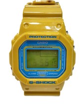 CASIO Solar Wristwatch Digital Analog Rubber YLW YLW DW 5600CS