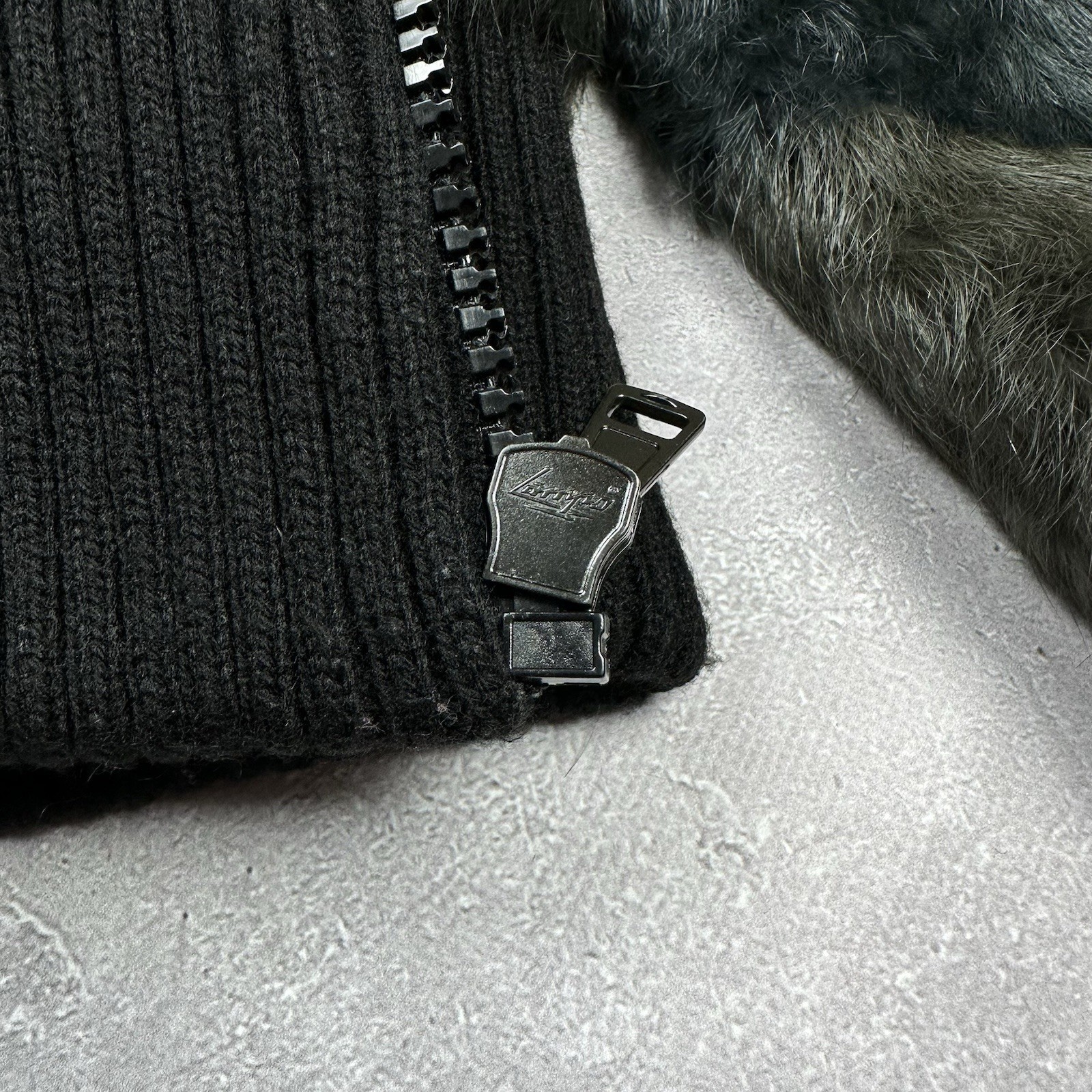 JOSEPH Roxeth Patchwork Rabbit Fur Bomber Jacket … - image 7