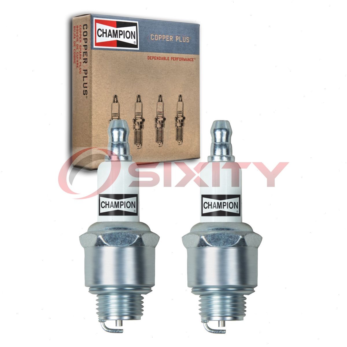 2 pc Champion Copper Plus 861-1 Spark Plugs for J19LM 740 1147 Ignition Wire ax