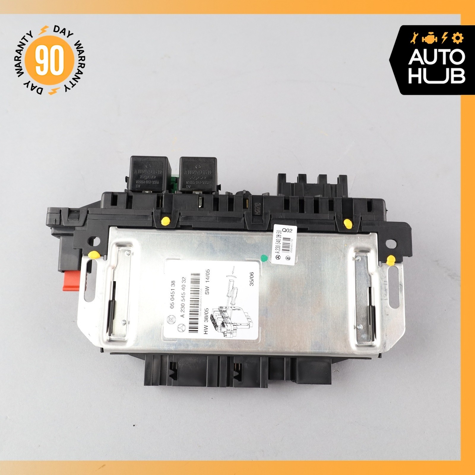 03-12 Mercedes R230 SL550 SL500 SL55 AMG Rear SAM Fuse Box Relay Module OEM