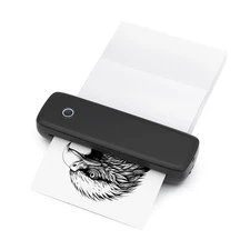 Inkless Portable Printer for 56mm/77mm/107mm/210mm/216mm Paper for Office QGHK