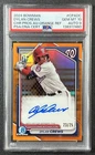 DYLAN CREWS PSA 10 2024 BOWMAN CHROME 1ST PROSPECT ORANGE REFRACTOR AUTO 23/25