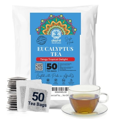 50 Eucalyptus Tea bags, Premium Eucalyptus Tea, Loose Leaf Herbal Tea