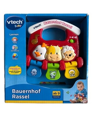 Vtech Baby Bauernhof Rassel Lernen Tiere Farben Geräuse - ab 9 Monaten 80-150304