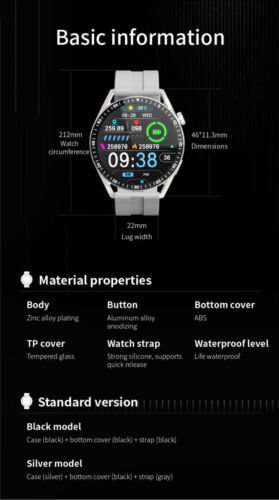 New GPS Smart Watch GT4 for Men Women AMOLED 360*360 HD Screen Heart Rate DIY Fa - Picture 20 of 36