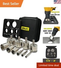 Versatile 10-Piece Diamond Drill Bits Set for Tile, Glass  Stone - Complete Kit