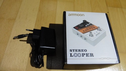 AMMOON - Stereo-LOOPER Loop Recorder Gitarren Effektpedal mit Netzteil - Bild 7 von 7