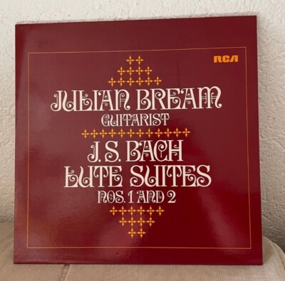 BACH Lute Suites.. JULIAN BREAM Guitarist 12''Vinylschallplatte -LP-