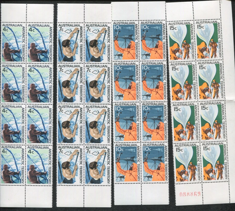 Set of 10, Panes of 8 Australia Stamps #L8-L18, Missing #L11 Scott Value $432 - Image 2 of 3