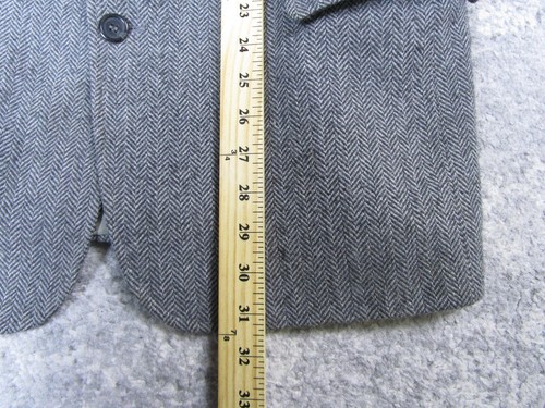Blair Solid Blazer Mens 42 Gray long Sleeve Formal Outwear Jacket Herringbone - Bild 7 von 7