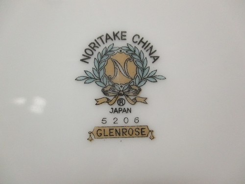 (1) Plato de pan o plato lateral Noritake China Glenrose # 5206 6-1/4" de diámetro - Imagen 4 de 4
