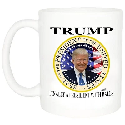 ROGUE RIVER TACTICAL Donald Trump Finally A President Coffee Mug Of The United States USA Flag