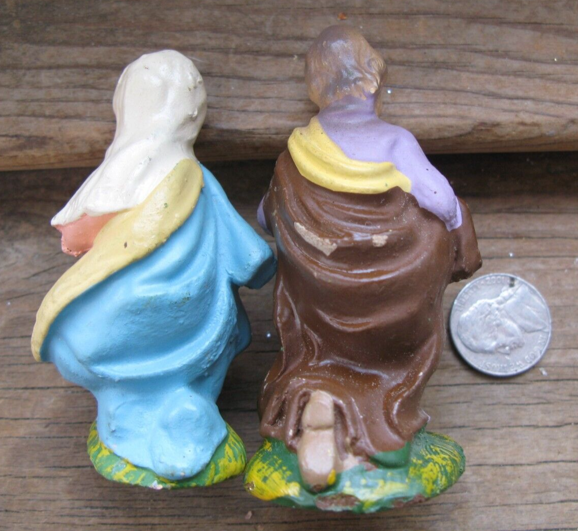 joseph 90年代　made in ITALY Vtg Nativity Mary & Joseph 3-1/4