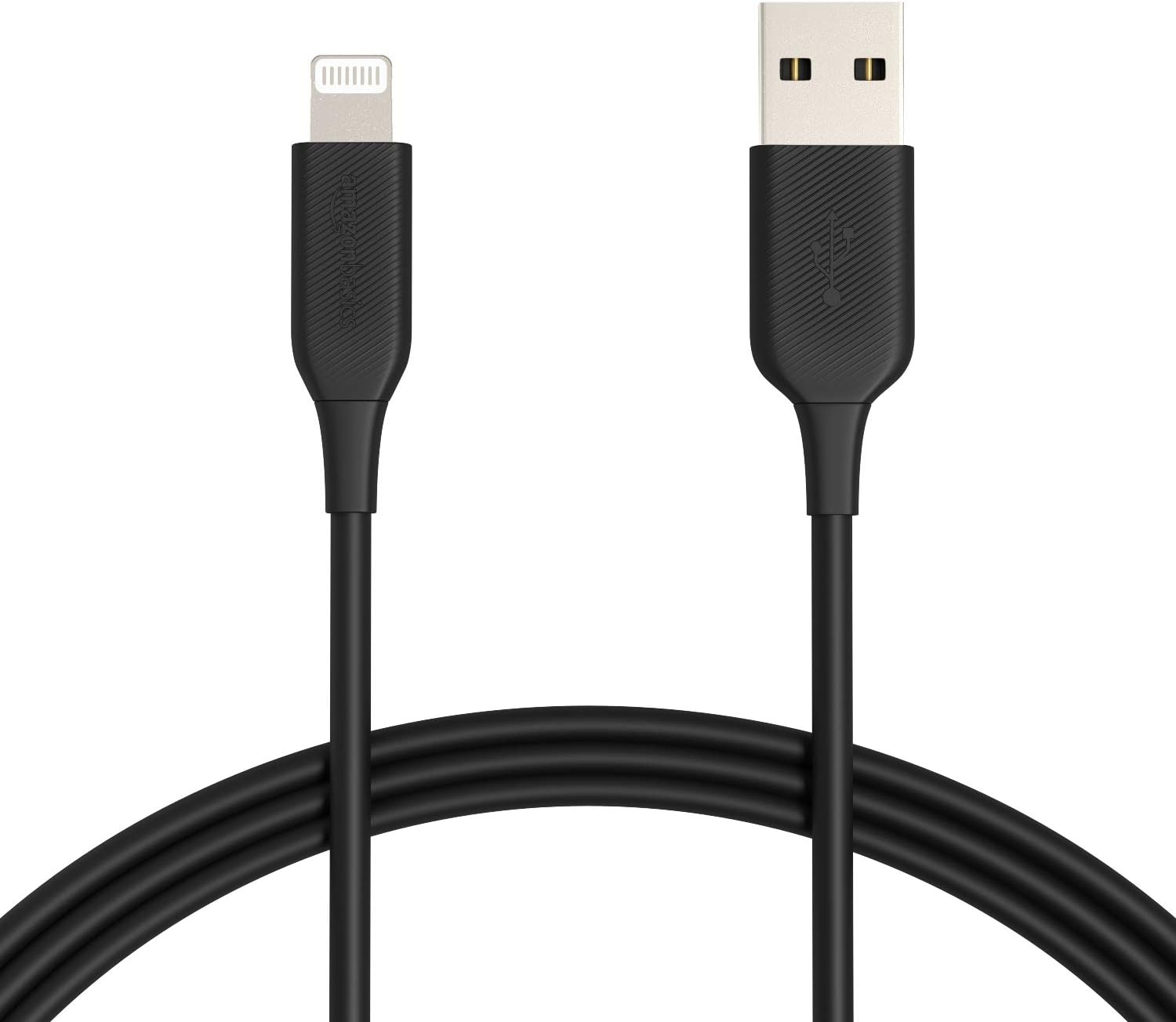 MFi Certified 6ft Lightning Charger Cable 2-Pack for iPhone & iPad - Black