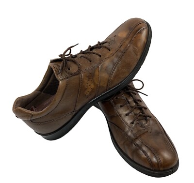 Ecco Light Shock Point Women's US 9-9.5 EUR 40 Brown Leather Casual Shoes 