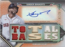 XANDER BOGAERTS 2021 TOPPS TRIPLE THREADS AMBER AUTOGRAPH RELICS #1/18 & BONUS!!
