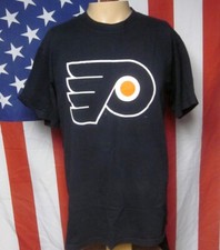 PHILADELPHIA FLYERS lrg tee Robert Esche #42 hockey T shirt 2000s goalie NHL