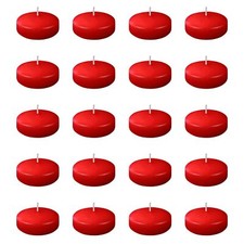 20 Pieces Floating Candles for Centerpieces 1.5 Inch Red Floating Candles Uns...