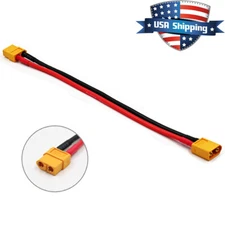 2pcs 8in XT60 Connector Plug Extension Wire Cable For RC Battery Charger