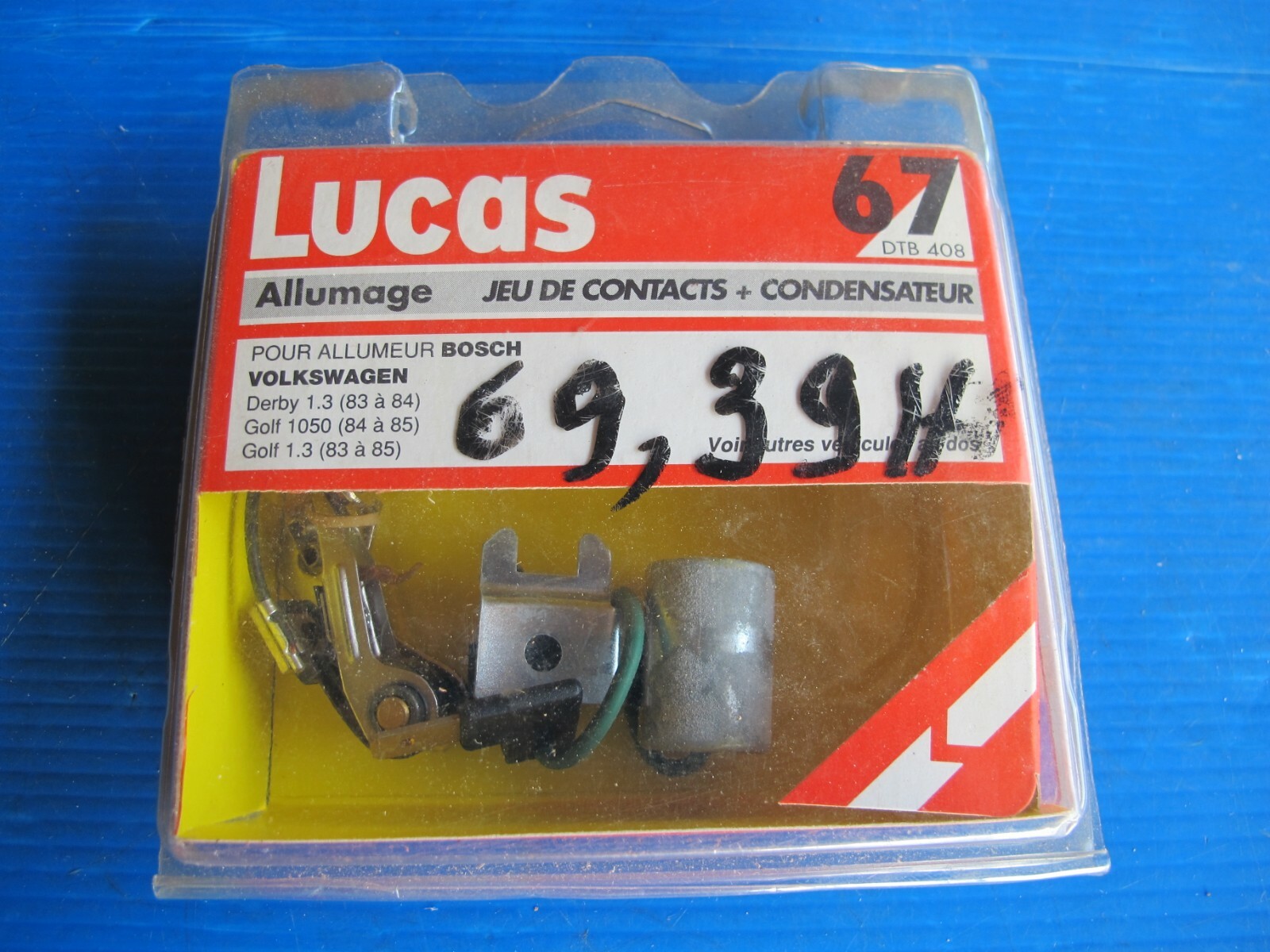 Rupteur et condensateur Bosch pour VW Golf Jetta et Polo d'origine
