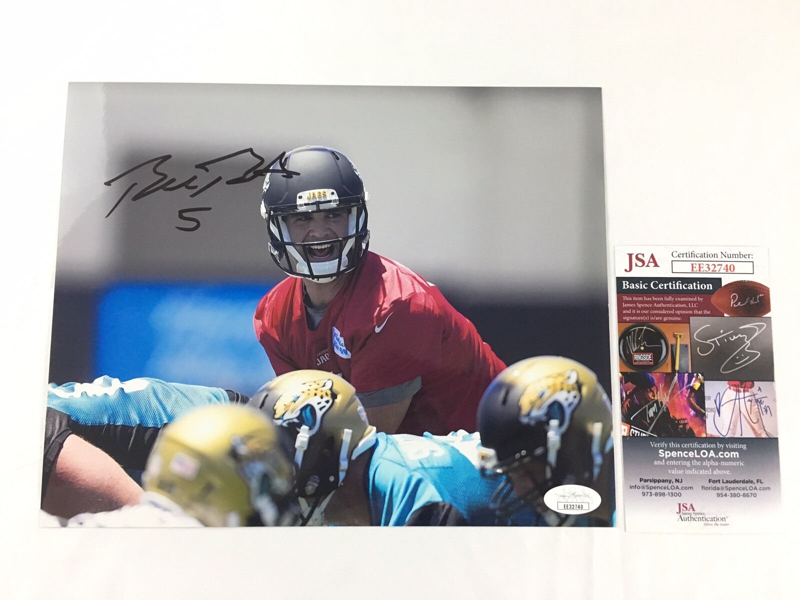 Blake Bortles Signed 8x10 Photo Jsa Coa UCF Jaguars 