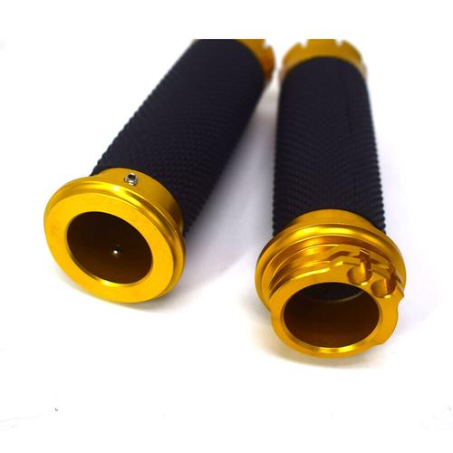 Motorcycle Handlebar Gold Handle Grips Fit For Harley Sportster XL/XR 1" NEW - Bild 8 von 8