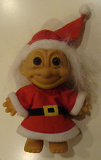 Early 90's Vintage Russ Santa Troll Doll Christmas Holiday..BRAND NEW..