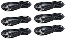 6x 3.5mm Male to Male Stereo Audio AUX Cable Auxiliary PC iPod CAR iPhone 6ft