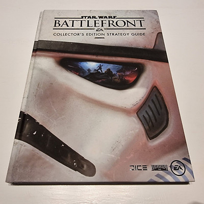 Star Wars Battlefront Collectors Edition Strategy Guide HC with 4 Card Portfolio
